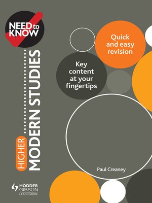 cover image of Higher Modern Studies